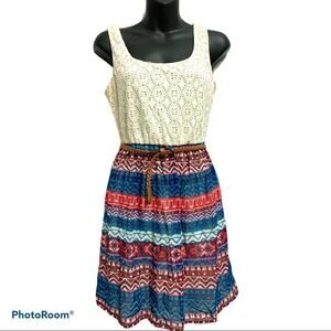 Sleeveless southwest inspired dress size small
